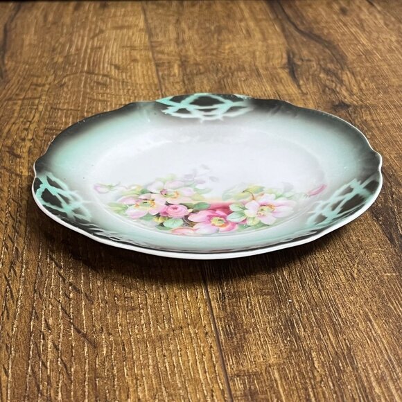 Three Crowns Germany Hand-Painted Vintage Decorative Plate 6-1/4" - Picture 3 of 6